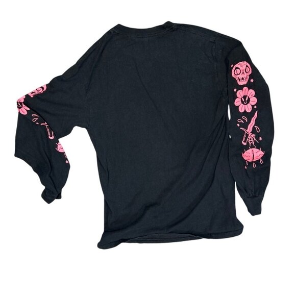 (5 for $25) Comfort in Chaos Long Sleeve T Shirt in Black Size Small - Picture 3 of 5